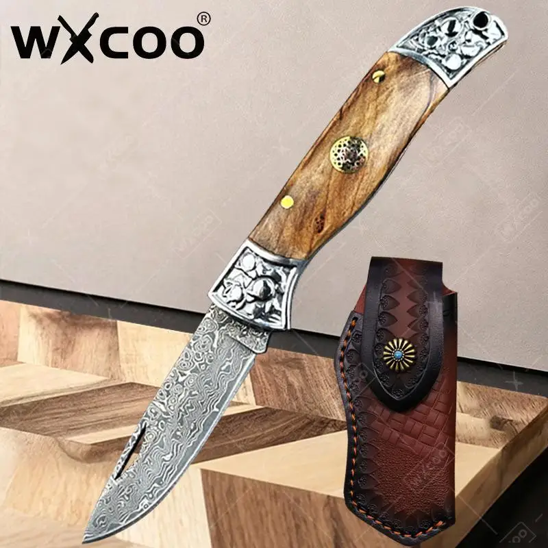 TAMZUO Multifunktionsmesser, faltbares Taschenmesser, praktisches Klappmesser zum Schneiden von Gemüse, Fleisch, Edelstahl-Obstmesser