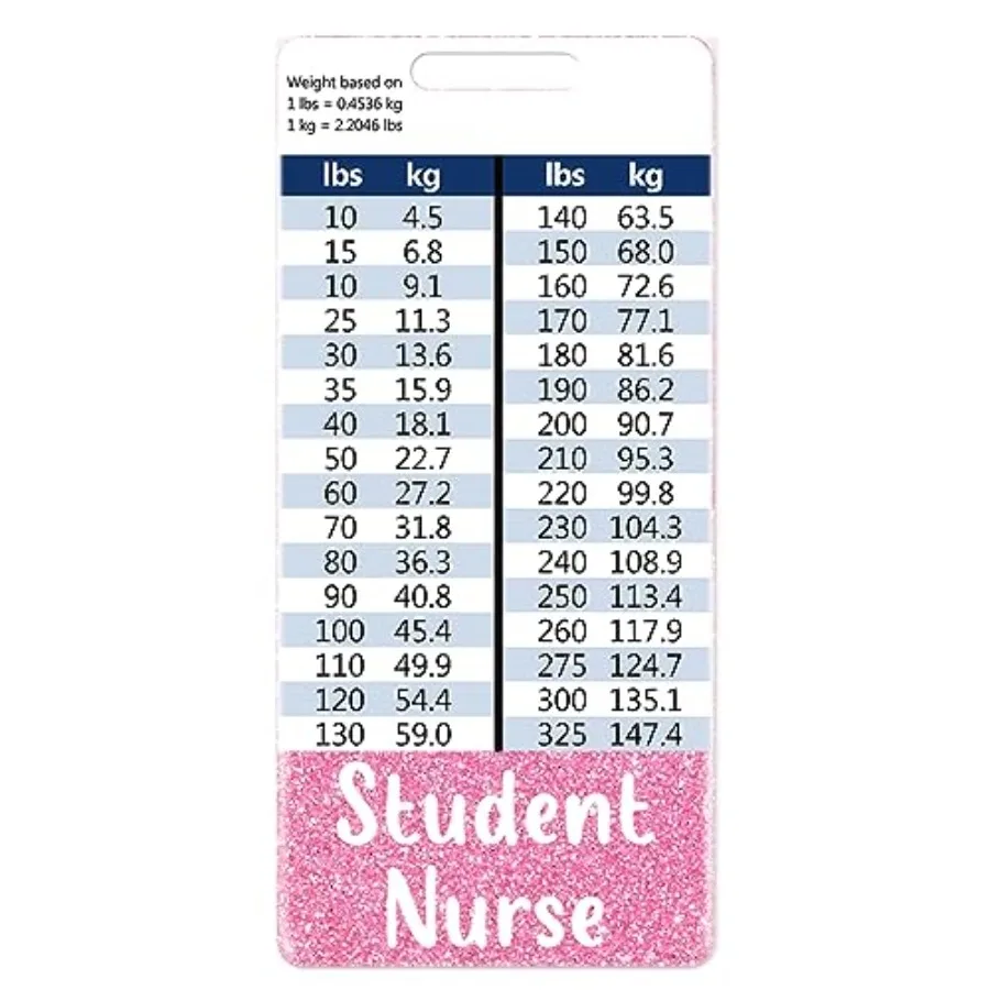 

Student Nurse Badge Buddy Card Holder Nursing Accessories Vertical ID Name Identification Tags Nurse Work W Height and Weight C