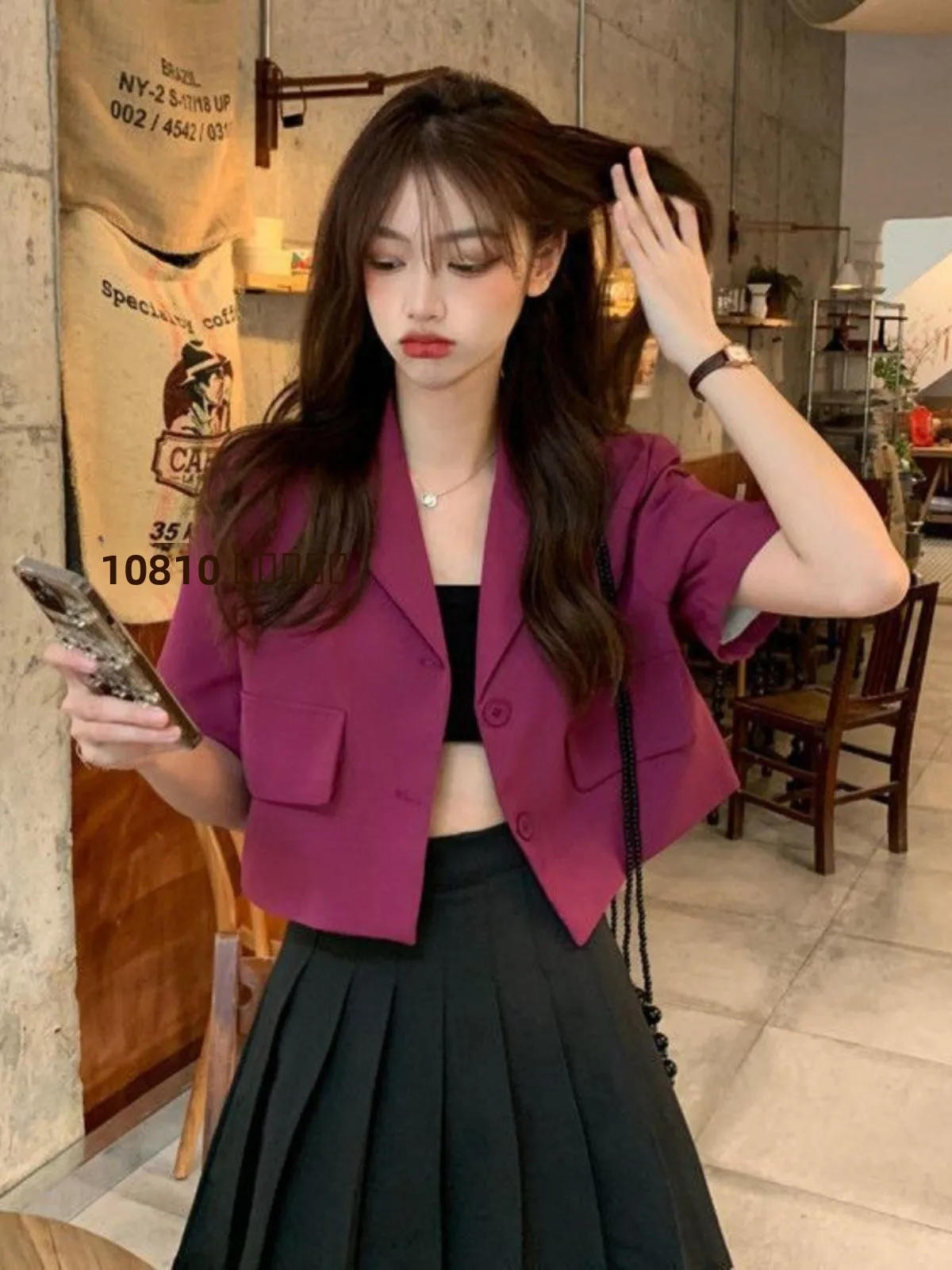 

Женский укороченный пиджак в корейском стиле, модный уличный образ, новинка 2026 года, для стильных девушек