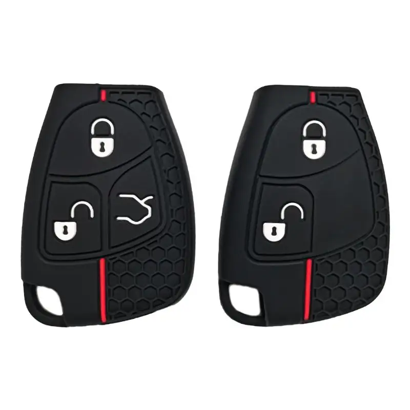 

02DE Protector Cover Silicone Car Case for B200 S350 E280 Waterproof Remote Cover Protective Shell Soft Case