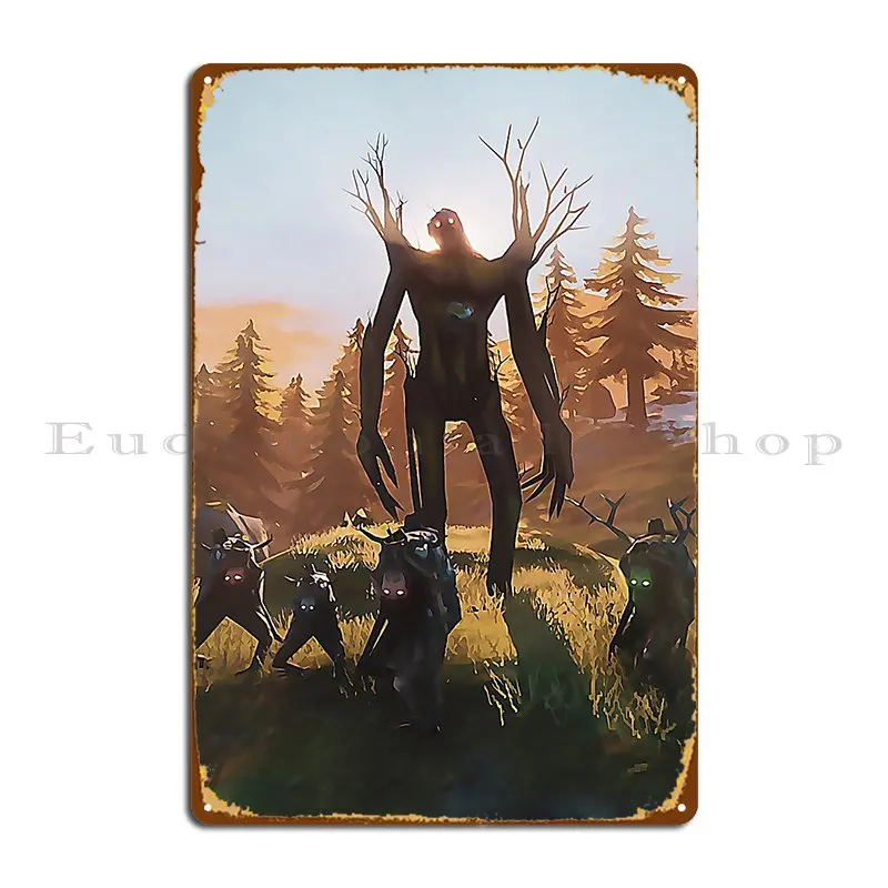 Valheim Gang металлический знак вечерние Настенная роспись железная стена Декор клубный жестяной знак постер