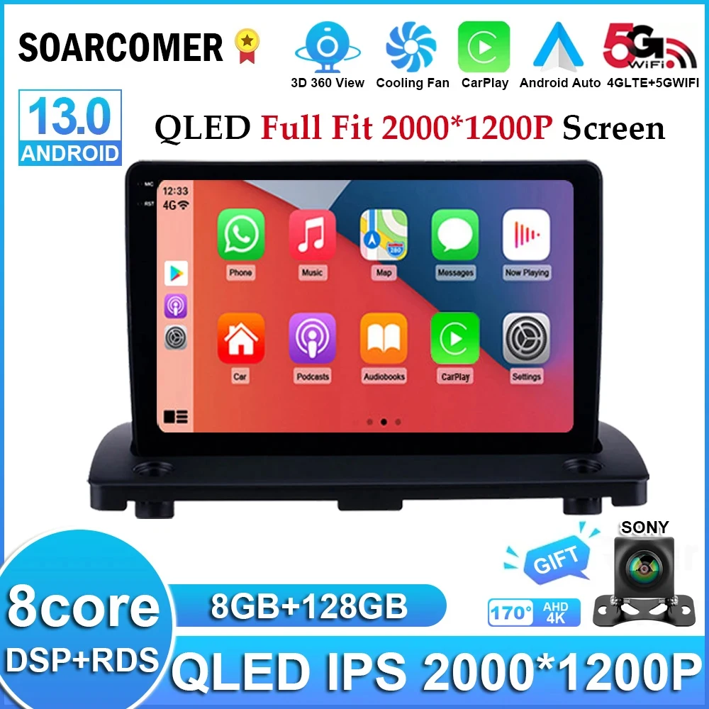 

Android 13 For Volvo XC90 2004-2014 Car Radio Video Player IPS Touch Screen Auto Stereo GPS Navigation DSP Carplay No 2 Din DVD