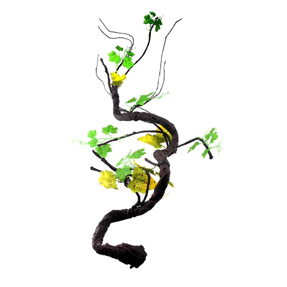 

Reptile Climbing Vine Artificial Habitat Decor For Lizards Frogs Snakes Tree Reptile Supplies Pet Cage Accessories