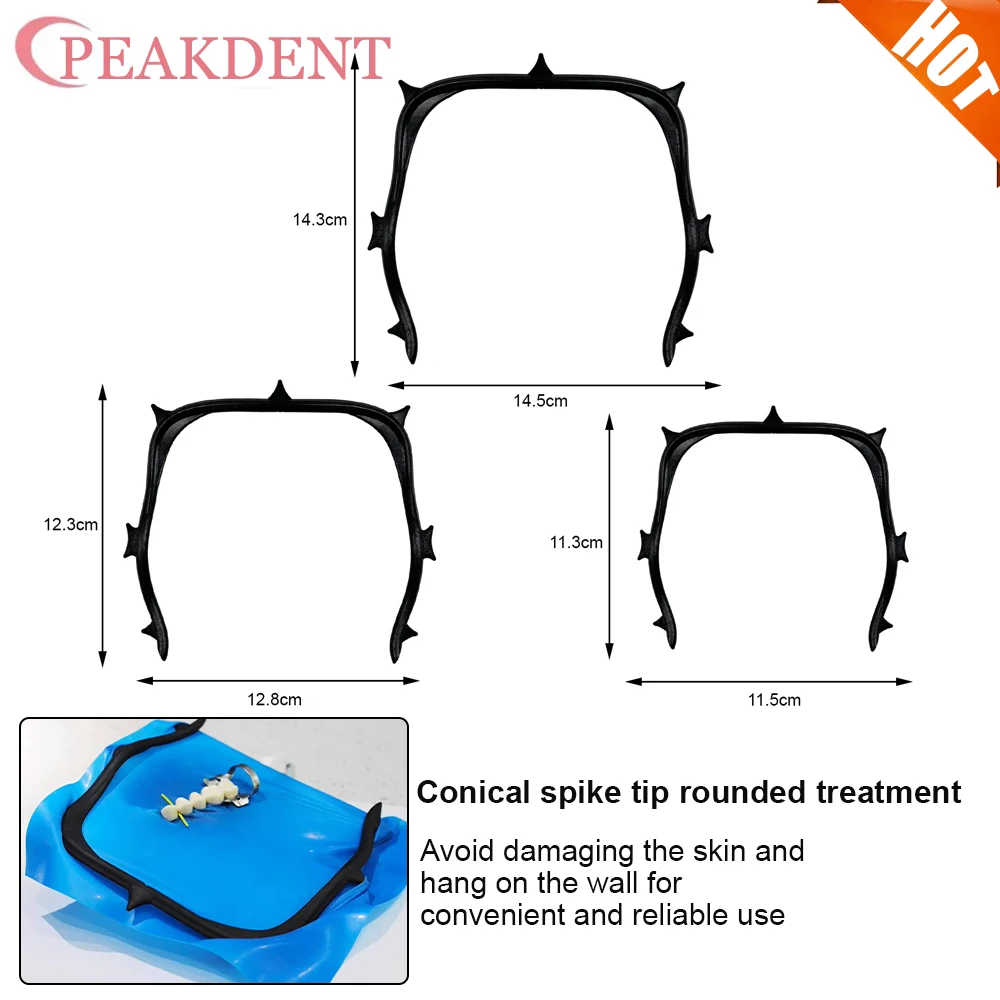 

Carbon Fiber Dental Rubber Dam Frame Holder Autoclavable U-Shape Mouth Opener Foldable Frame Rubber Barrier Bracket Dental Tools