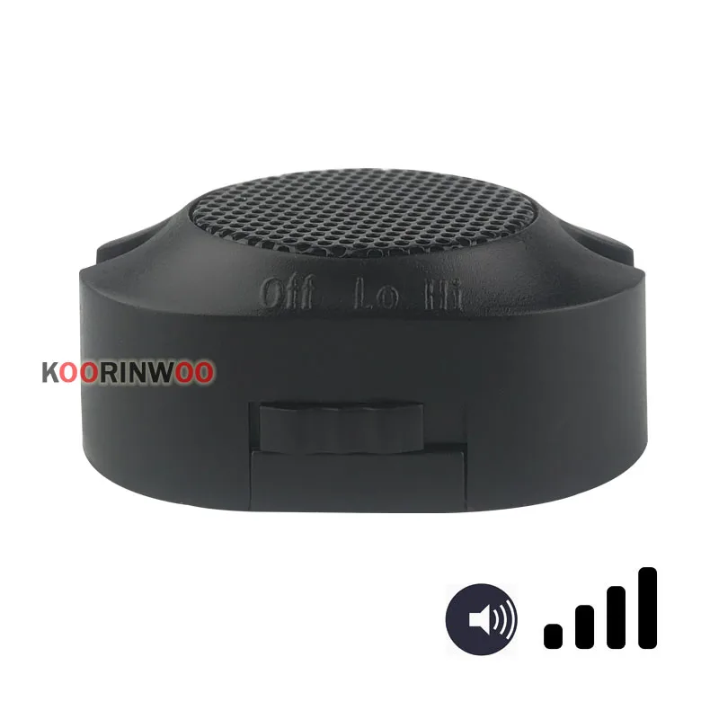 Koorinwoo – Kit de capteurs de stationnement de voiture, 4 capteurs, Buzzer, 16.5mm, sauvegarde inversée, Radar réglable, haut-parleur BIBI, système