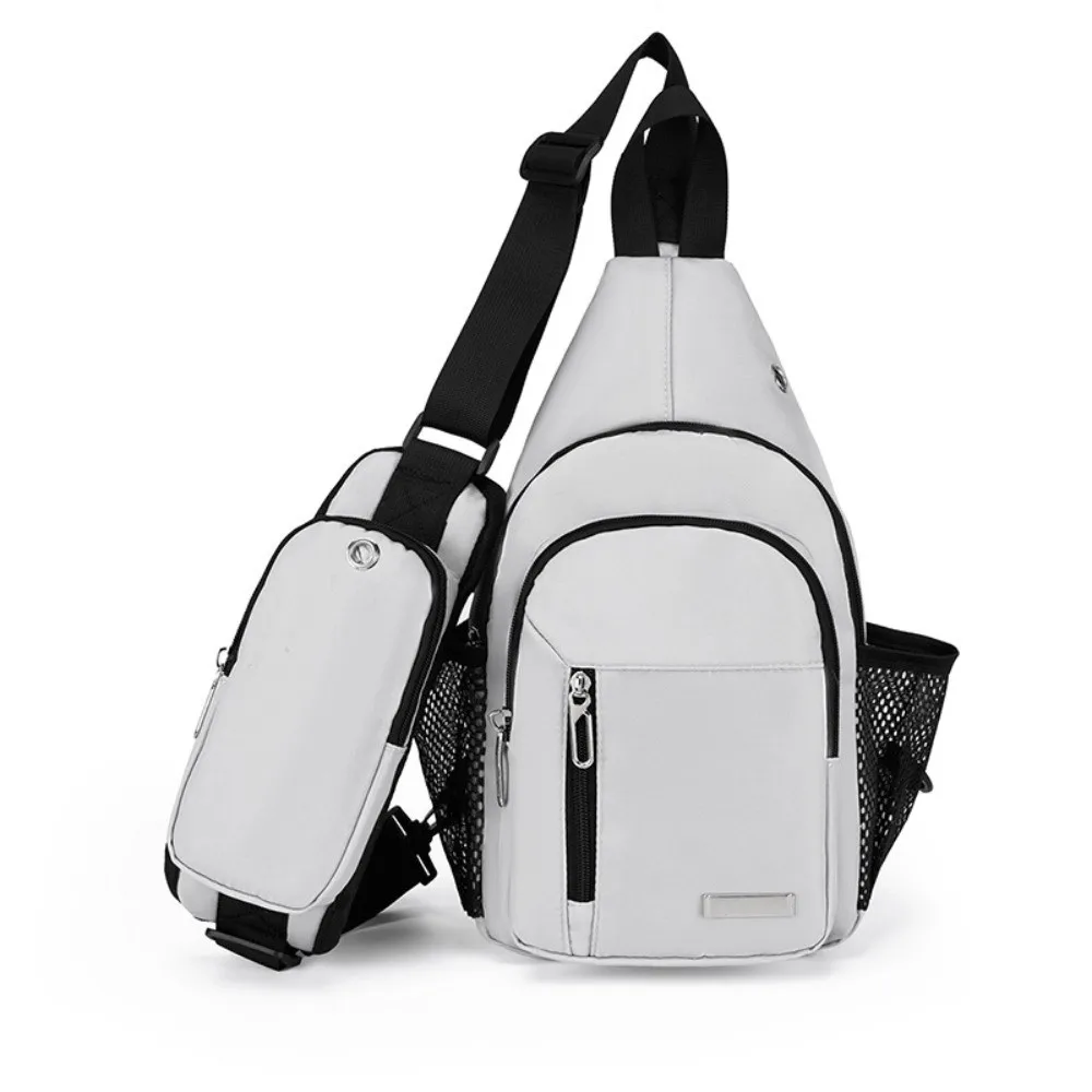 

Fashion Glow Men's Chest Bag Waterproof Multifunctional Casual Phone Pouch Commuting Large Capacity Cycling Shoulder Bag Outdoor