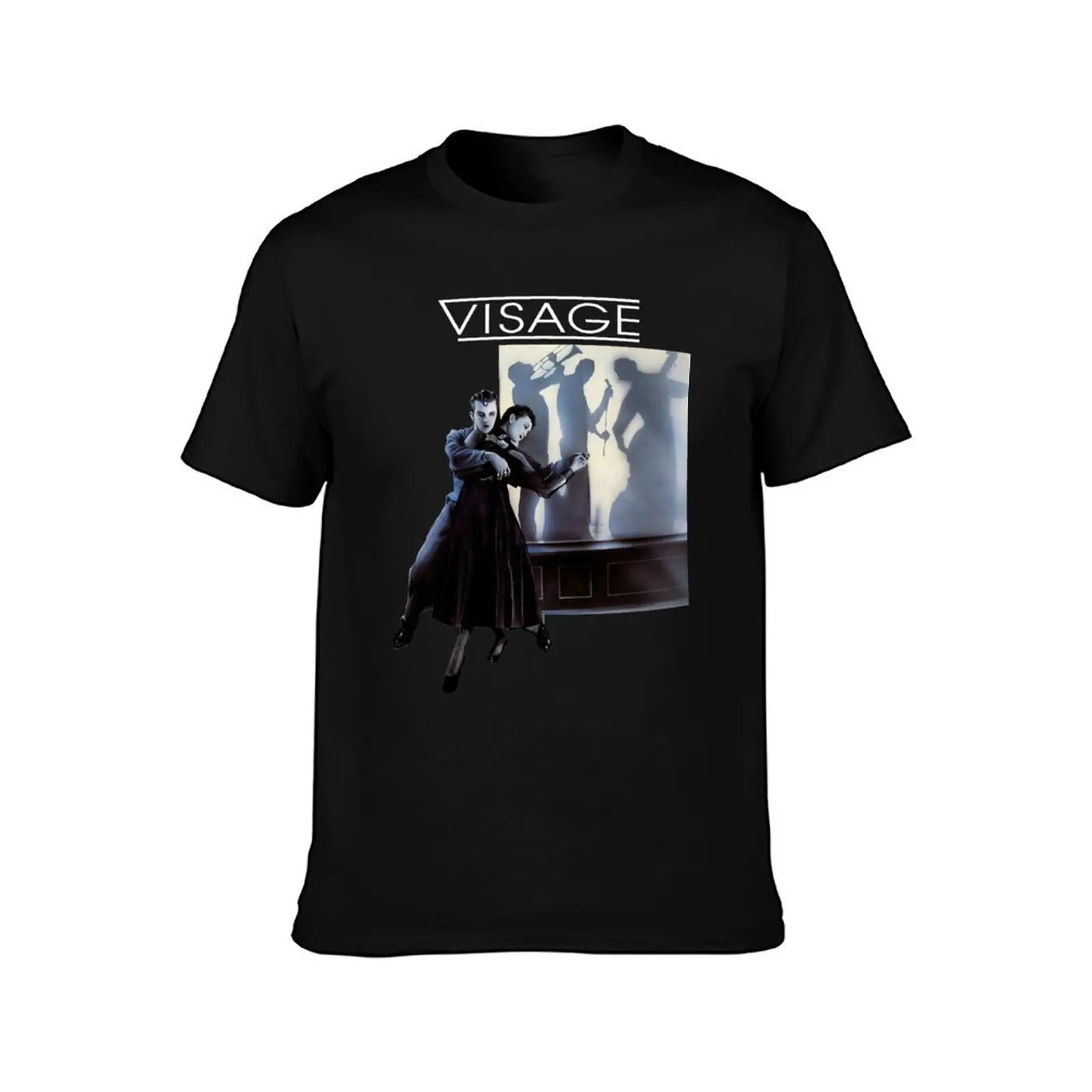 Visage album art Steve Strange 80's Retro punk new wave band original art design T-Shirt Quick Dry Sports Short Sleeve Tee