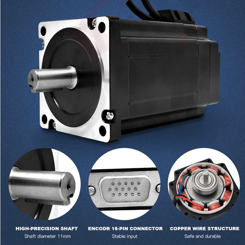 3Axis CNC Nema 34 Stepper Motor Kit:Closed Loop Motor 12N 8.5N 4.5N With Driver HBS860H/HBS86H+USB MACH3 Interface Board