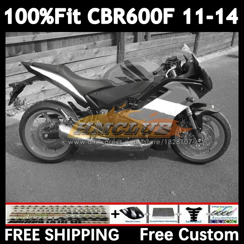 Repsol grey OEM Fairing For HONDA CBR 600 F 600F CBR600 F4i 54No.74 CBR600F 11 12 13 14 CBR600F4i 2011 2012 2013 2014 Injection