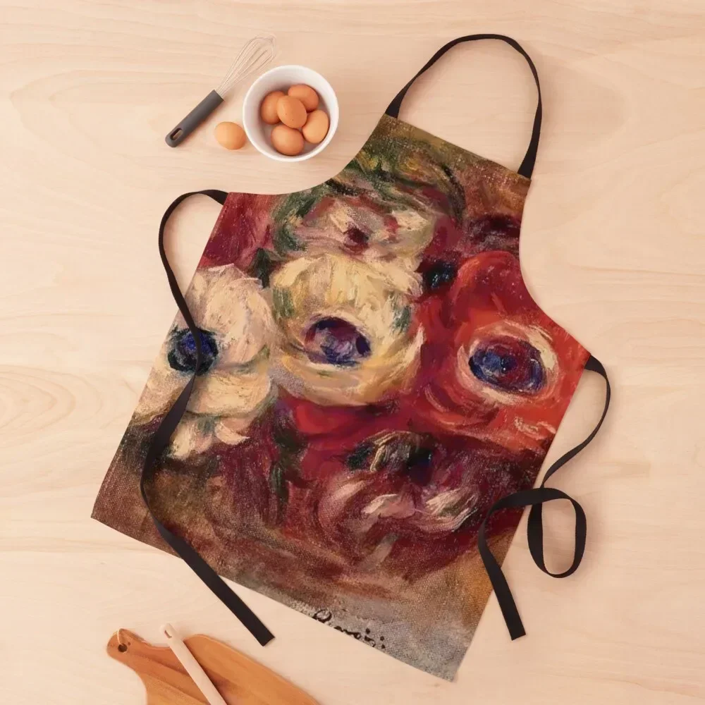 

Pierre-Auguste Renoir 'Anemones' 1916 Apron Kitchens Woman Kitchens Men bib Apron