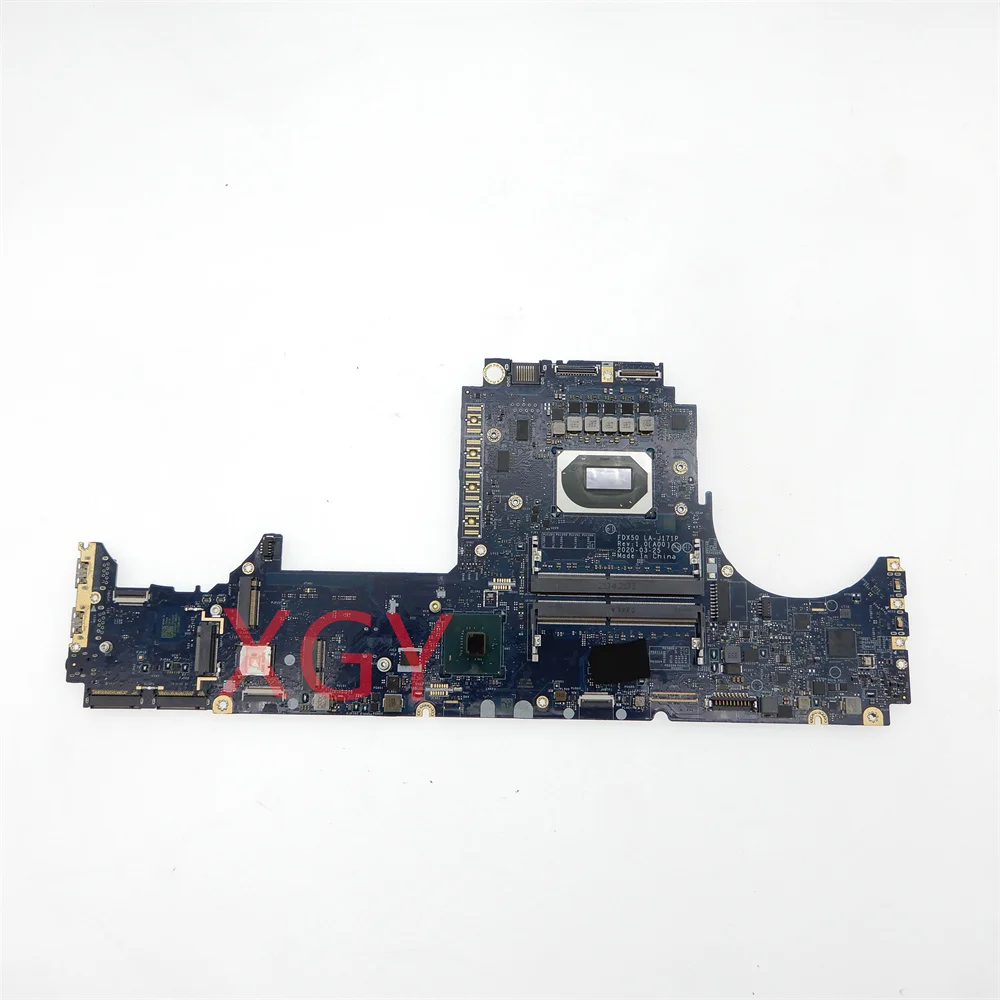 Original For Dell Precision 7550 Laptop Motherboard 090NVT CN-090NVT I5-10400H I7-10850H CPU FDX50 LA-J171P Testing Perfect