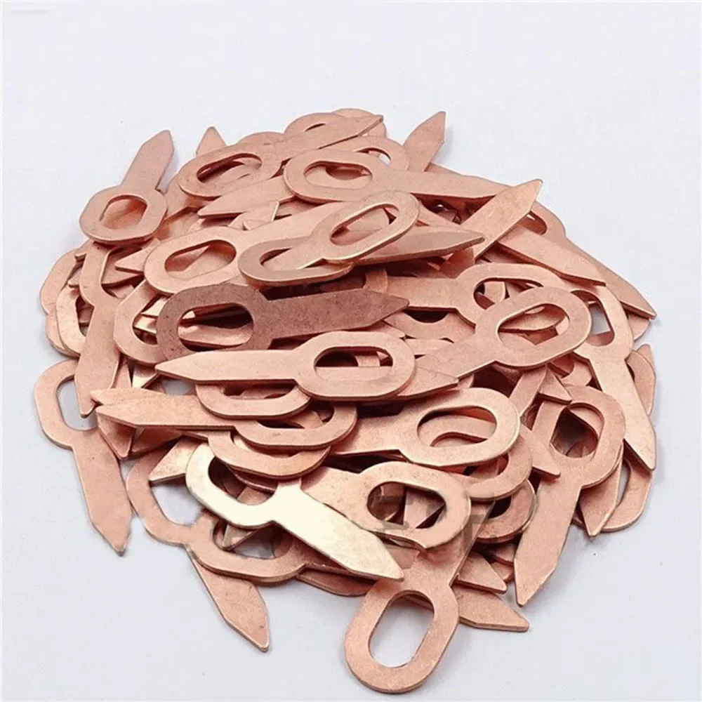 100PCS Car Appearance Repair Machine OT Pull Ring Welding Plate Sheet Metal Shaping Machine Accessories Key Gasket Pull Plate