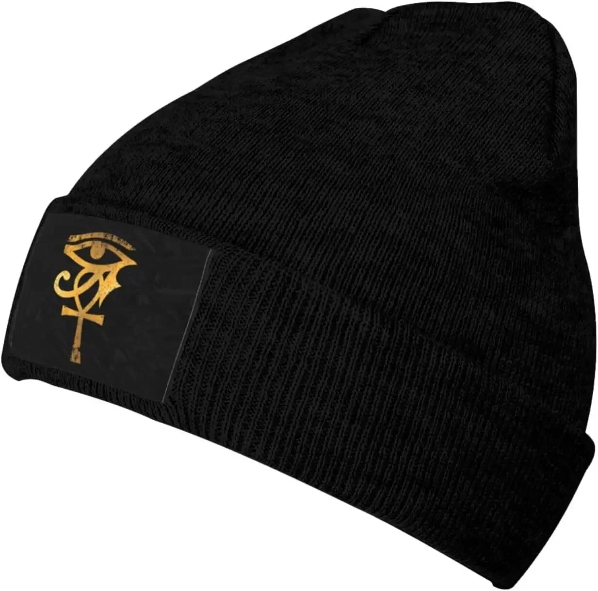 Egyptian_Ibis_Ankh_Horus Eye Knitted Hat Woolen  Warm Fashion Outdoors Sleeve Cap Unisex