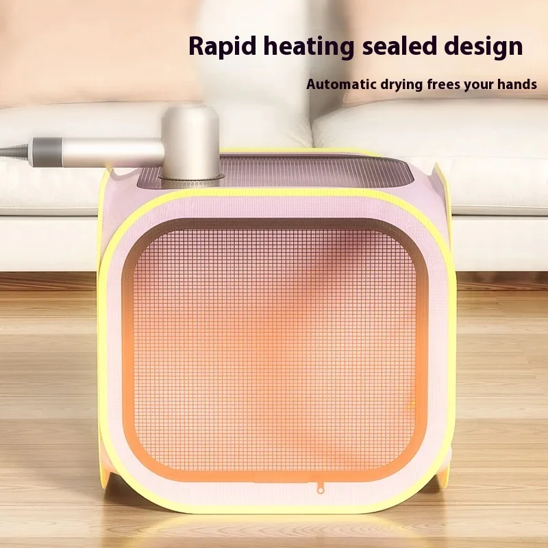Portable Pet Drying Box for Cats And Dogs Quick Dry Bath Blower Hair Dryer Bag with No Hair Fly Feature for Household Use