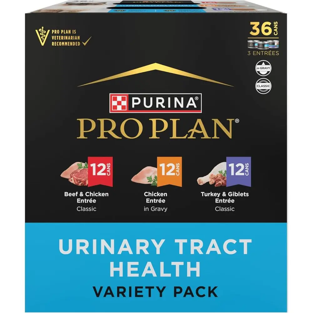 

Влажный корм для кошек Urinary Variety Pack с курицей, индейкой и внутренностями птицы - (упаковка 36 шт.) 3 унции. Консервы