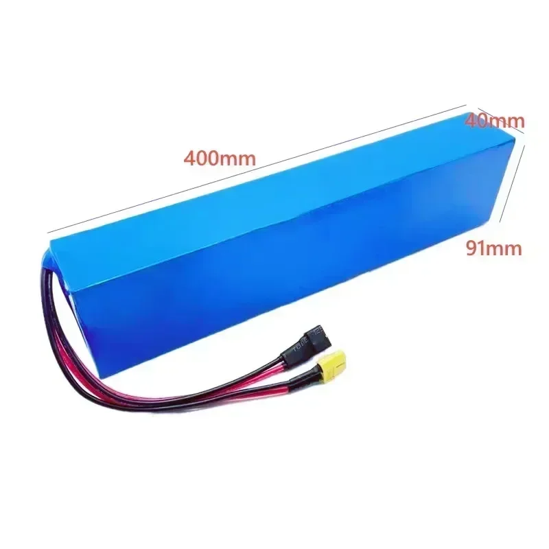 Batería de iones de litio de 48V, 10000mAh, 13S4P, 18650, paquete recargable con BMS para motores de bicicleta de 500W y 750W