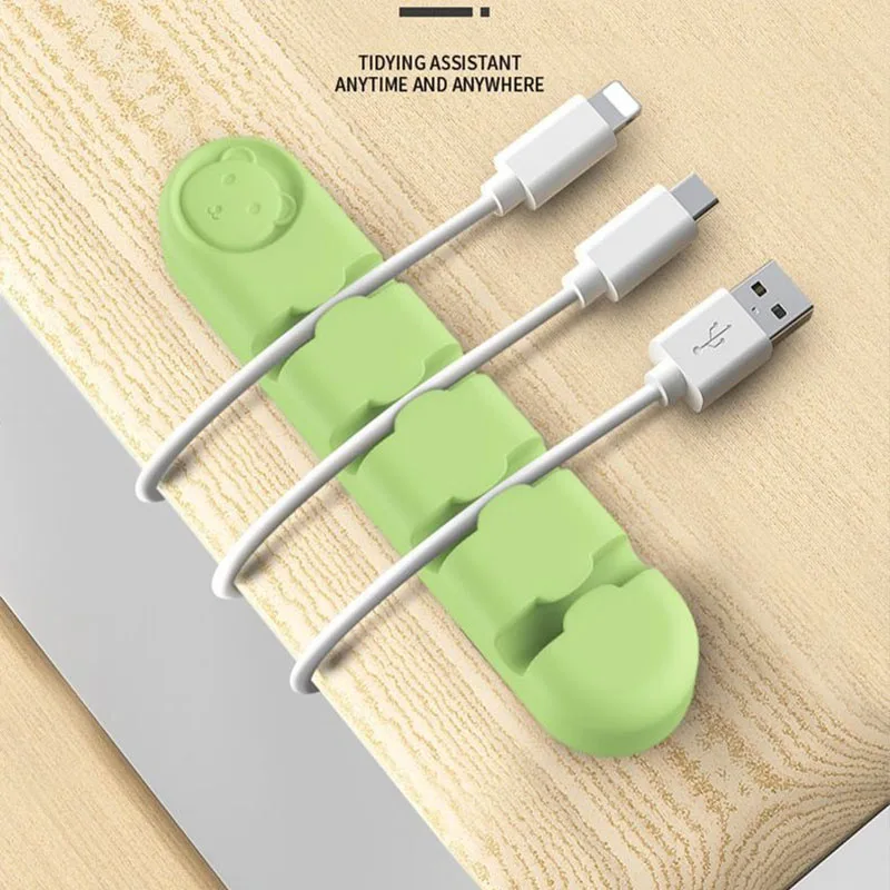 New Cute Cable Holder for Table Cable Protector Organizer Cable Holder Tidy Desk ZMLXQ03