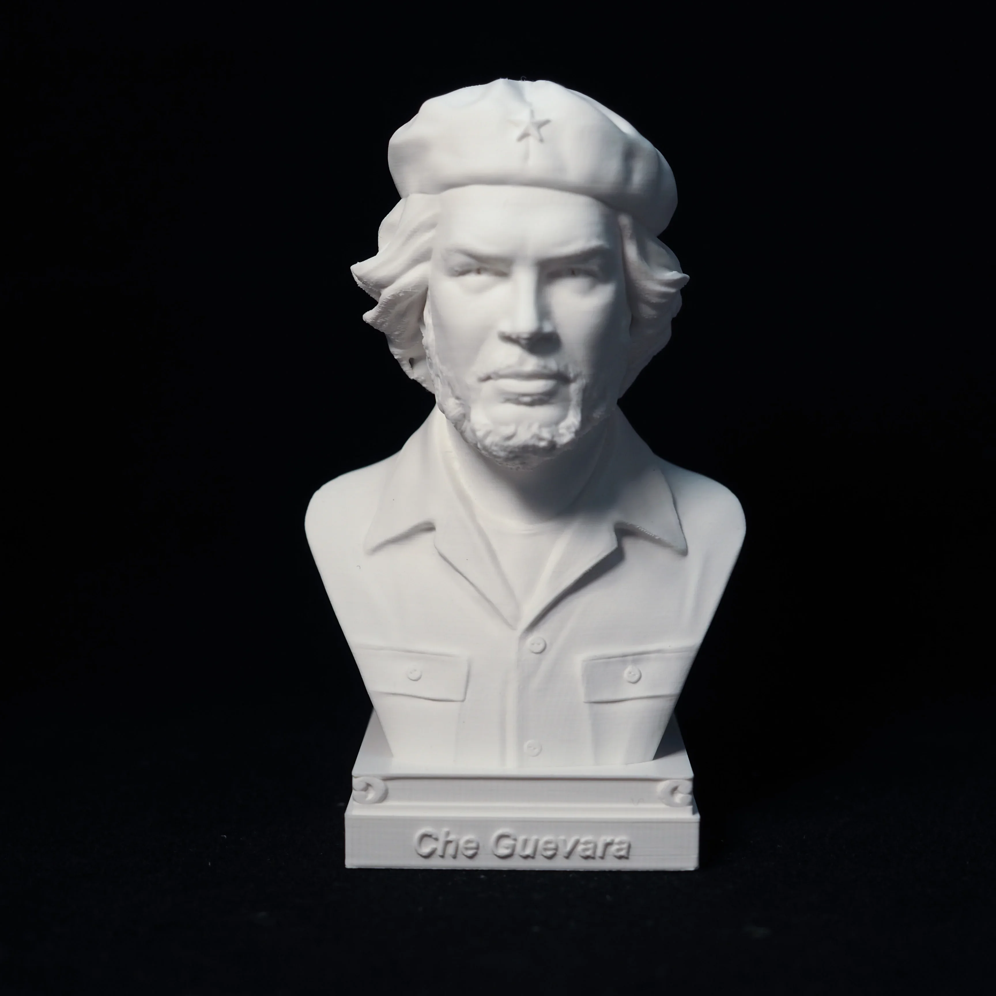 Che Guevara ornaments statue model ornaments bust crafts great man portrait desk desk, 3D printing PLA plastic materia