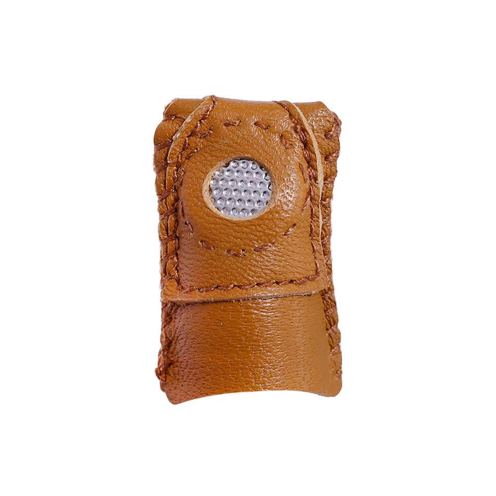 Protège-doigts en peau de mouton, 1 pièce, doux, Ductile, couture, Quilting, broderie, artisanat, pièce de monnaie, dé à coudre solide