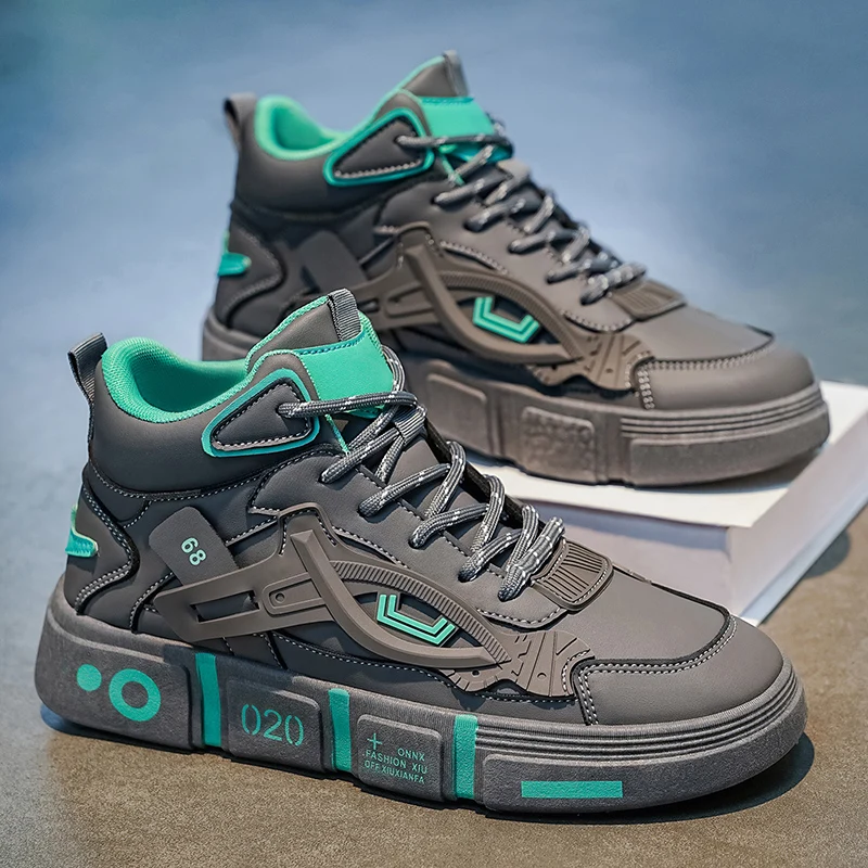Thick Sole Mesh Breathable Basketball Shoes 2026 Winter Hot Selling Men's Casual Shoes Fashion Wear-resistant Anti Slip Sneakers