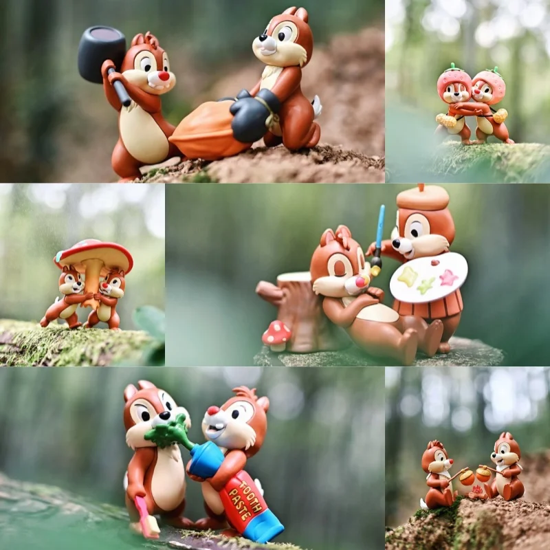 Chip y Dale Brothers, buena serie, caja ciega, figura de juguete Kawai, adornos decorativos de escritorio, juguetes para niños, regalo de cumpleaños