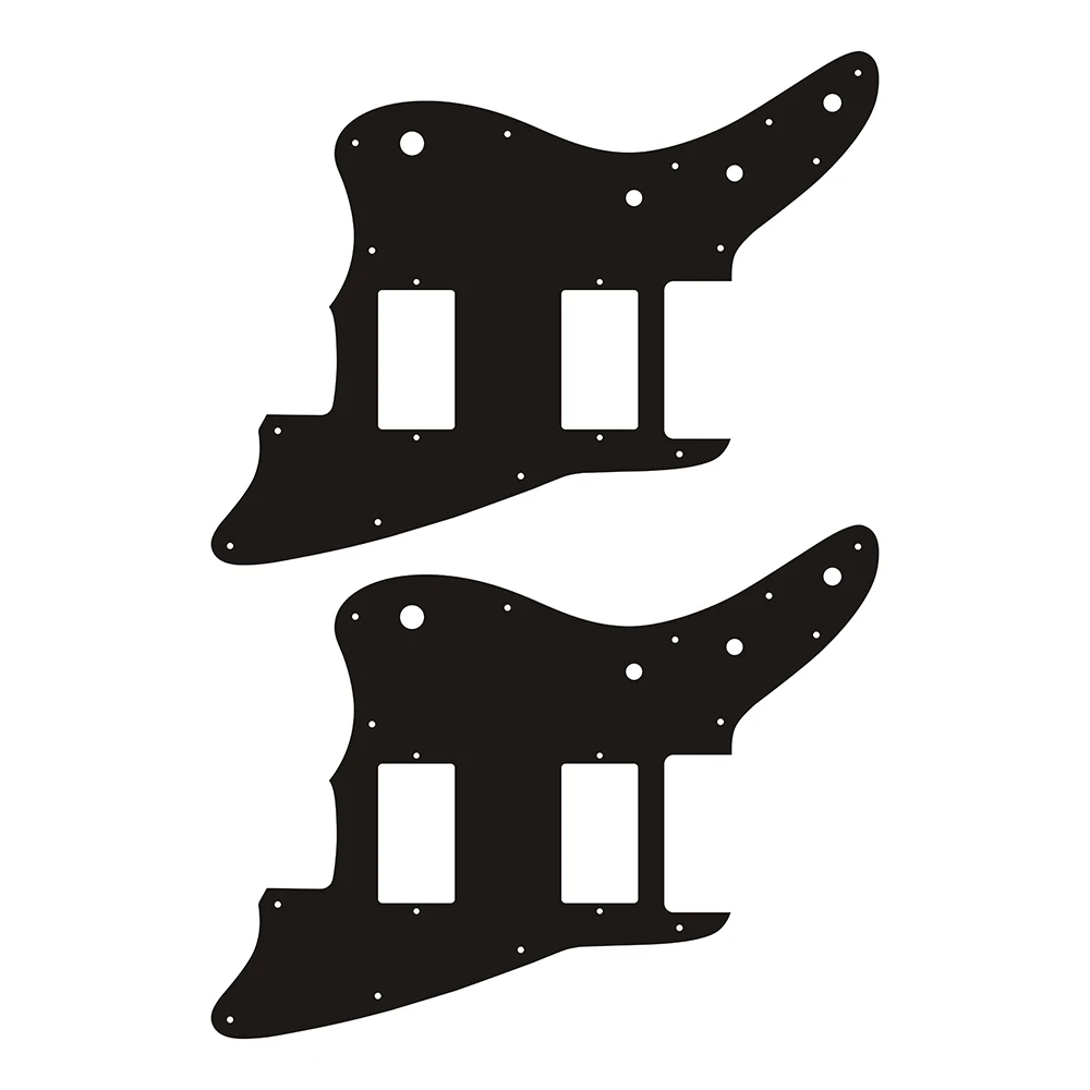 Pleroo Customize Parts - For US Fd Squier AFFINITY JAZZMASTER Guitar Pickguard With HH Using Covered EMG Humbucker pickups