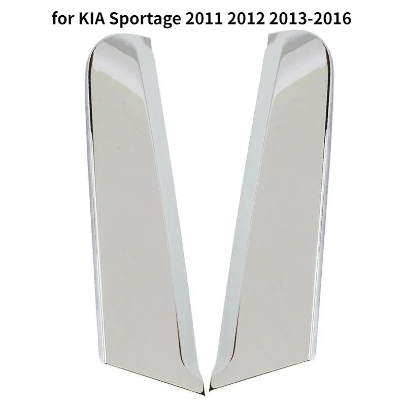 Car Rear Triangular Window Trim Cover Door Belt Chrome C Pillar Cover Chromium Styling for KIA Sportage 2011 2012 2013-2016