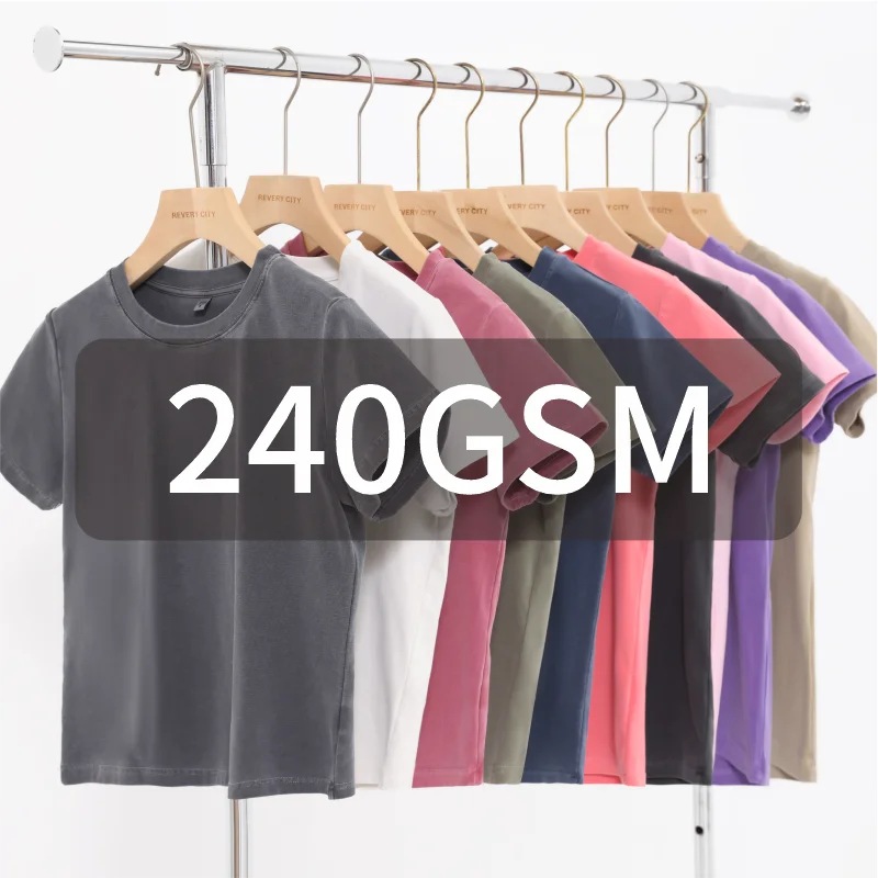 Customized T-shirts free printing logo images vintage washed Gradient Short sleeve Crewneck Skinny Summer Slim Fit Tee Womens