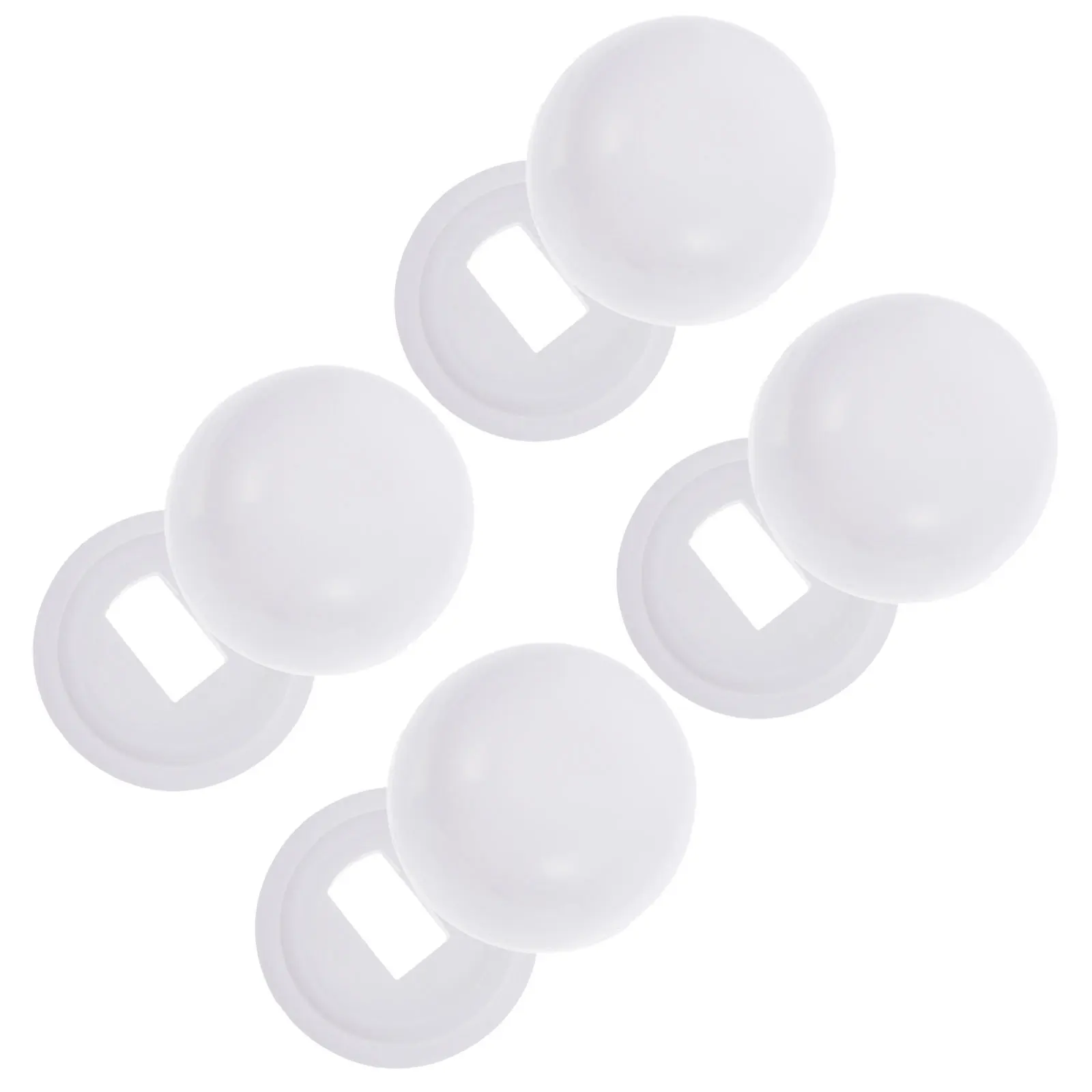 4 أزواج من أغطية مسامير المرحاض العالمية أغطية بلاستيكية مزخرفة لملحقات تركيب كلوسيستول سهلة الاستبدال من البلاستيك #5