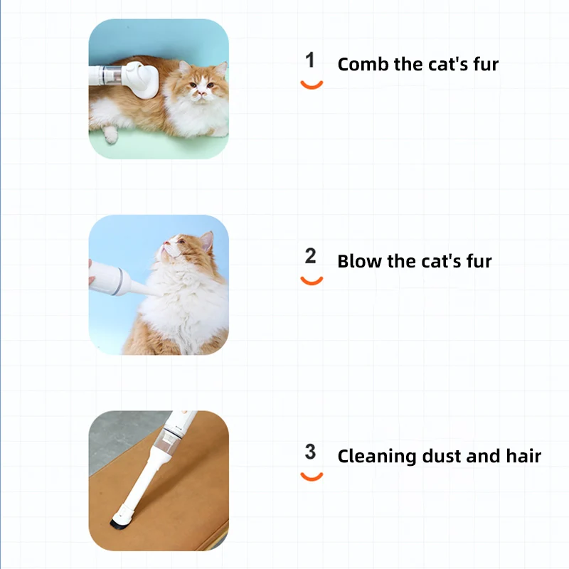 HOOPET Pet Special Suction Comb Hair Sucker Cat Hair Dog Hair Cleaning Scraping Bed Carpet Cleaning Supplies Suction Hair Comb