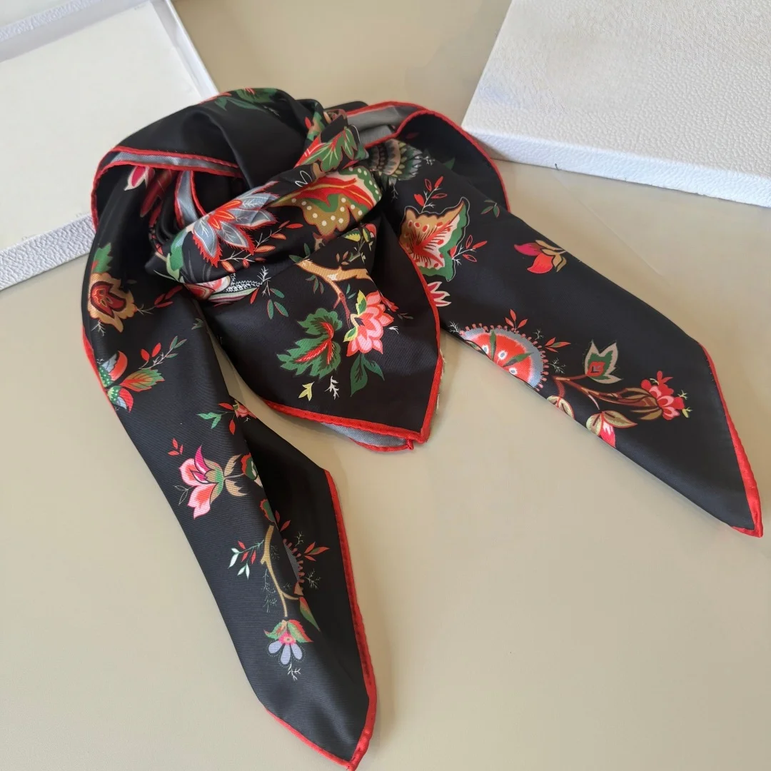 spring-summer-women's-shawl-french-floral-print-silk-scarf-square-scarf-versatile-scarf-for-clothing-versatile-hairband-for-bags
