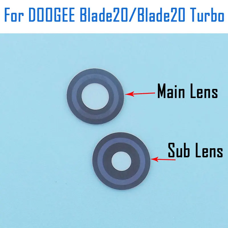 New Original DOOGEE Blade20 Turbo Blade20 Rear Main Camera Lens Sub Camera Lens Glass Cover For DOOGEE Blade20 Turbo Smart Phone