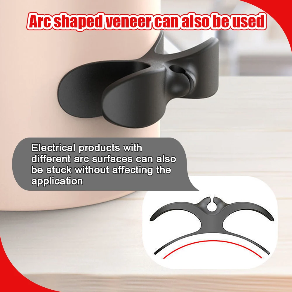 ม้วนสายเคเบิลลวดสำหรับเครื่องใช้ไฟฟ้าในครัวที่ใส่การจัดการสายเคเบิลที่ยึดสายไฟสำหรับเครื่องชงกาแฟหม้อทอด air fryer