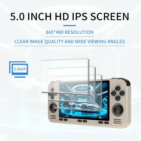 POWKIDDY RGB10 MAX3 Pro Retro Handheld Game Console 5 Inch 854*480 HD IPS Screen Amlogic A311D Opendinglinux Two-Channel Stereo