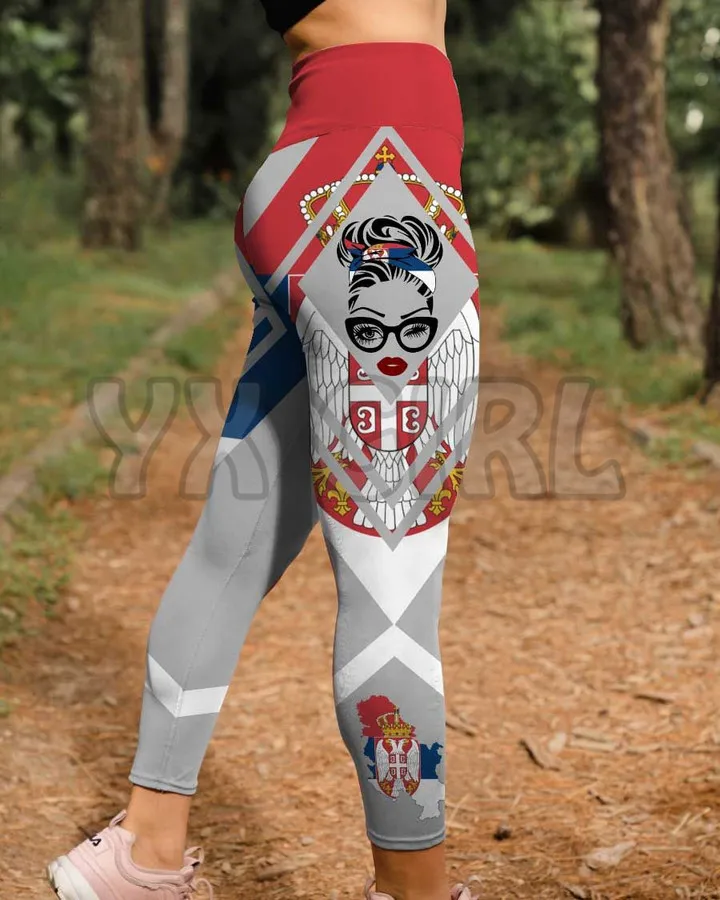 Legging wanita Meksiko/Kanada legging motif 3D seluruh Over legging ketat wanita elastis seksi legging Yoga Gotik