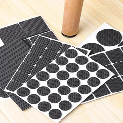 6/15/24pcs Furniture Pads, Adhesive Rubber DIY Furniture Feet Pad, Table Legs Stools, Chairs Mats, Table And Chair Foot Protec