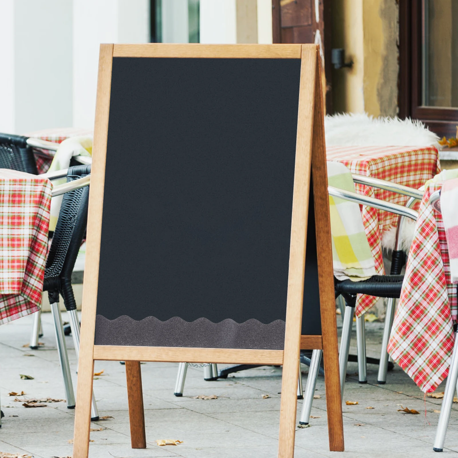 Chalkboard Border Sticker Bulletin Decorations Glitter Grey Paper Blackboard Trim