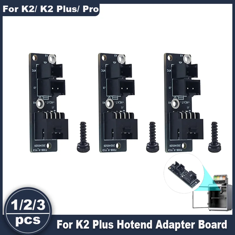 Hotend Adapter Board For Creality K2 Plus, 37×12×1.6 Hotend Adapter Board Replacement Parts For K2/K2 Pro 3D Printer Parts