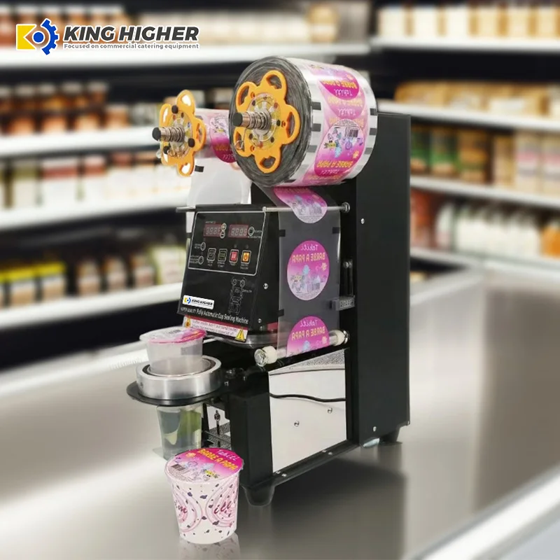 Electric  Bubble Tea Machine-Cup Sealer & Sealing Machine  PP/PE/Paper Cups Cup Sealing Milk Tea Packaging