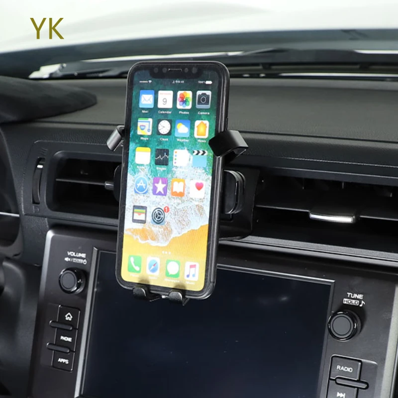 

Aluminum Alloy Black Car Dashboard Air Outlet Phone Holder Interior Car Accessories For Subaru BRZ Toyota 86 202-2025