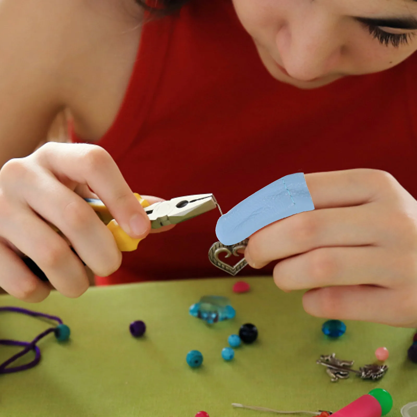 20Pcs Finger Guards for Wool Felting Thimble Sewing Knitting DIY Projects Comfortable Flexible Protective Finger Cots