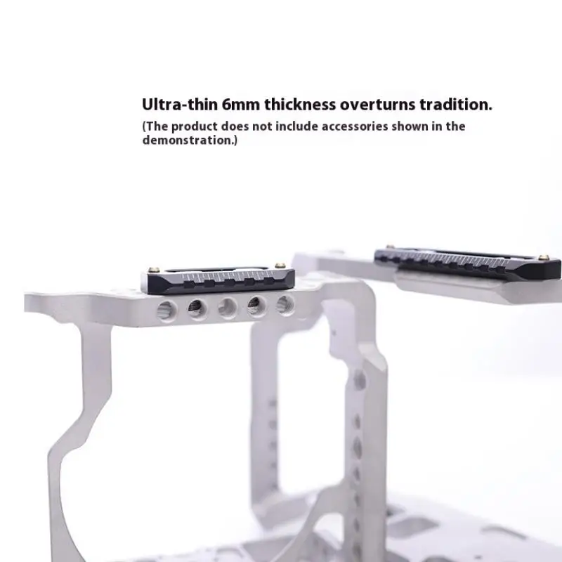 Mini-Schiene, Anti-Off-Schnellspanner, Dicke 6 mm, Länge 46/70 mm, mit 1/4 Zoll Schrauben, Sicherheitsnadeln für Griff, Kamerakäfig