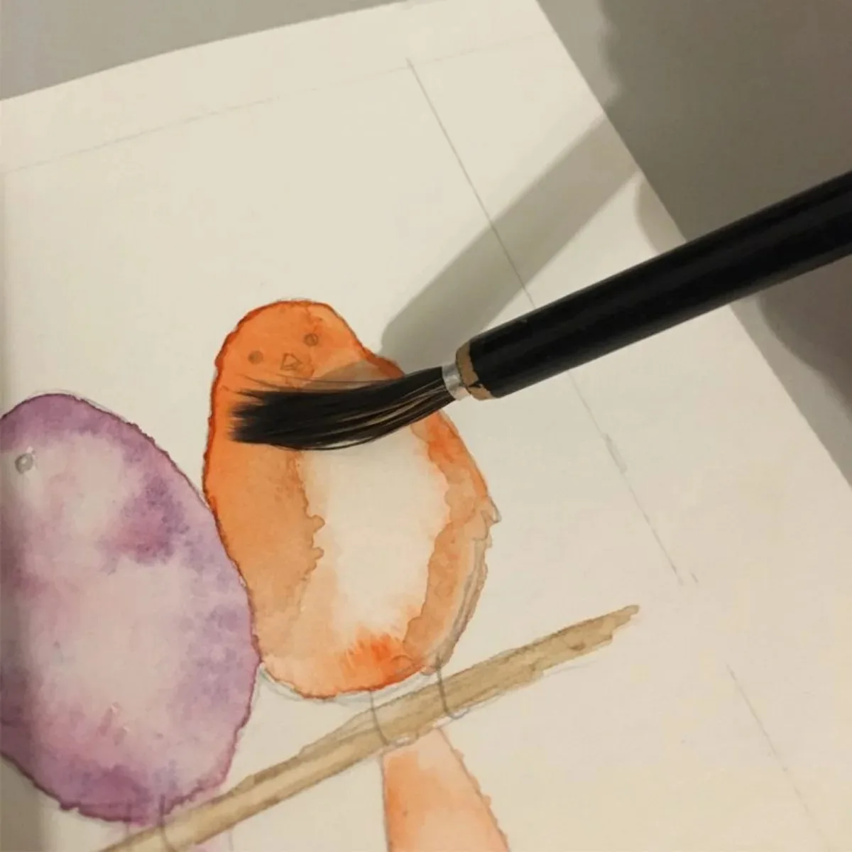 Juego de pinceles finos con cabeza de cobre para pintura, pinceles con punta de gancho para caligrafía, plumas de comadreja china, ratón, tejón, dibujo artístico, 6 unidades