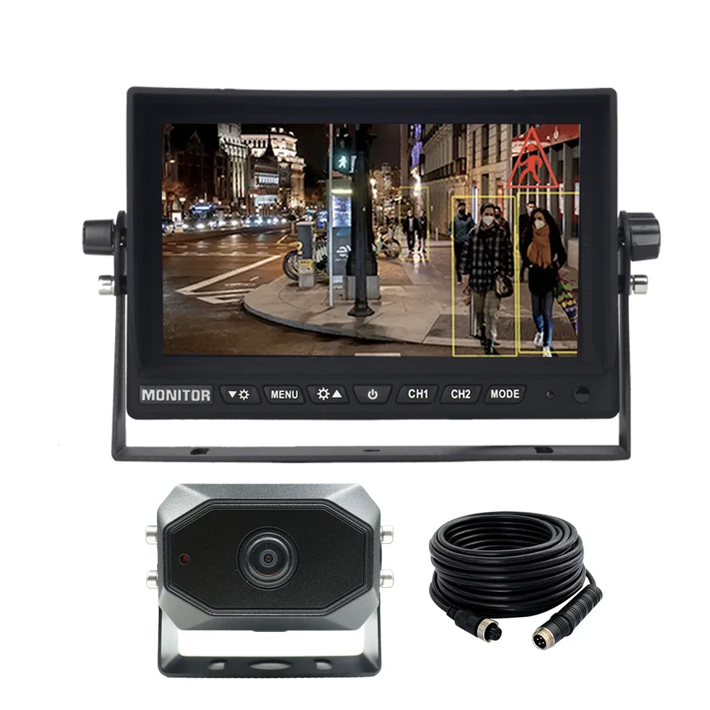 

1080P 7'' AI Pedestrian Detection Camera System with Built-in Alarm Volume Adjustable AHD Monitor