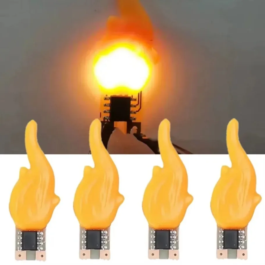 تيار مستمر 3 فولت-5 فولت Led COB فلاش الشموع اديسون لهب الدافئة الأبيض 2200 كيلو LED خيوط ديود لتقوم بها بنفسك حفلة عيد الميلاد الديكور 1 قطعة 30 قطعة 100 قطعة