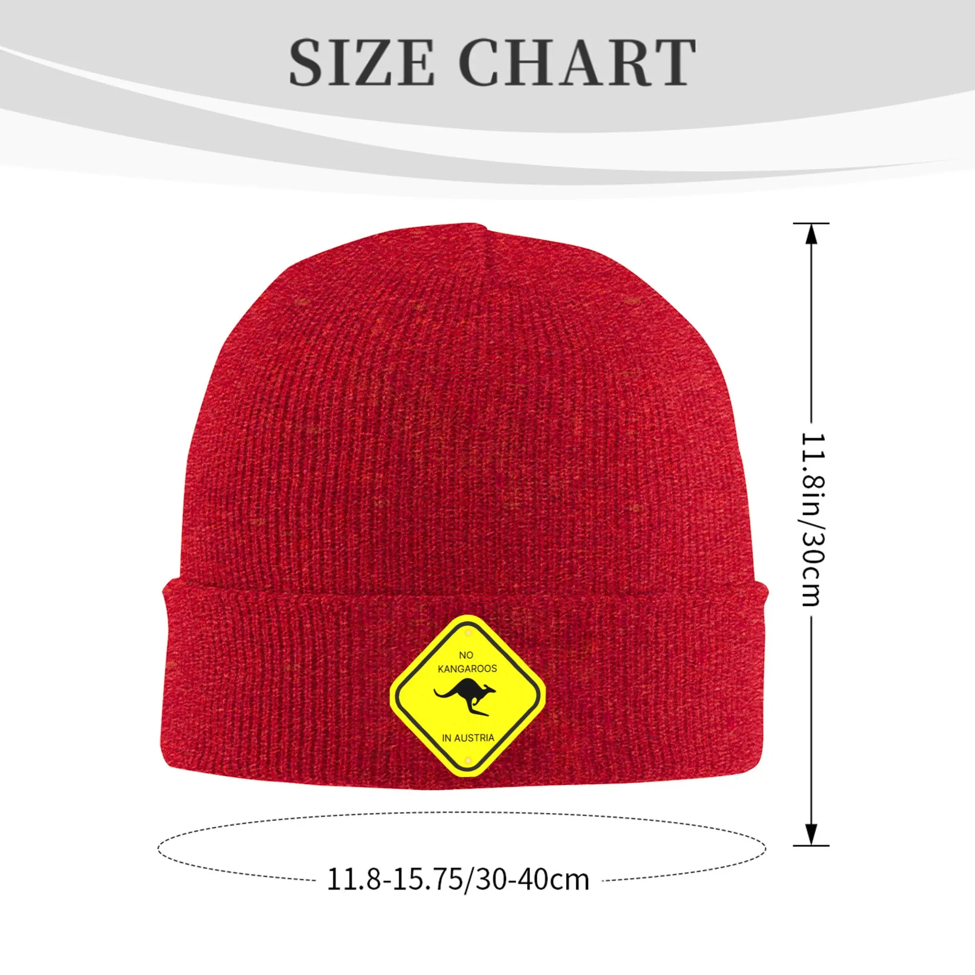 No Kangaroos in Austria Cuff Beanie Knit Skull Cap For Women Men  Warm Winter Bonnet Hats