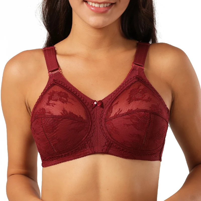 Soutien-gorge en dentelle à couverture complète, sans fil, non rembourré, fin, sans éponge, amissié, sexy, lingerie grande taille C D E F, nouvelle collection