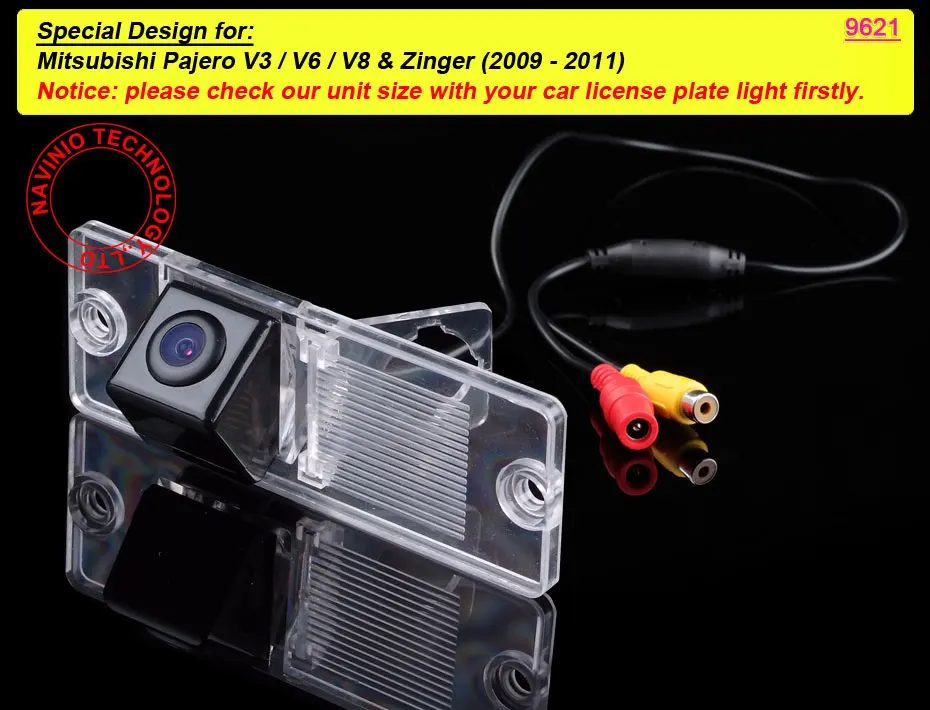 For Mitsubishi Pajero V3/V6/V8/Zinger Car rear view Camera back up reverse parking car camera waterproof night vision NTSC