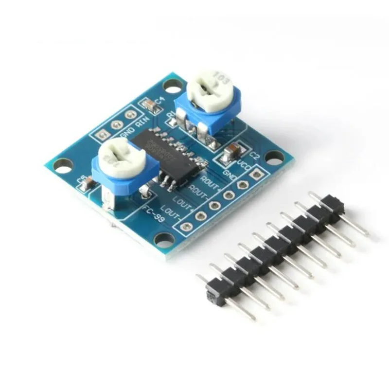 PAM8406 Digital Amplifier Board With Volume Potentiometer 5Wx2 Stereo Class D Power Module