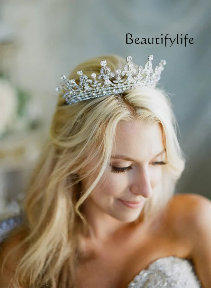 High-End Wedding Dress Princess Luxury Elegant Wedding Bridal Crown Headdress High-End